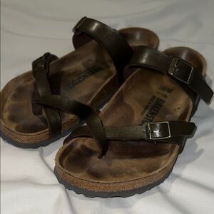 Birkenstock Mayari metallic brown sandals